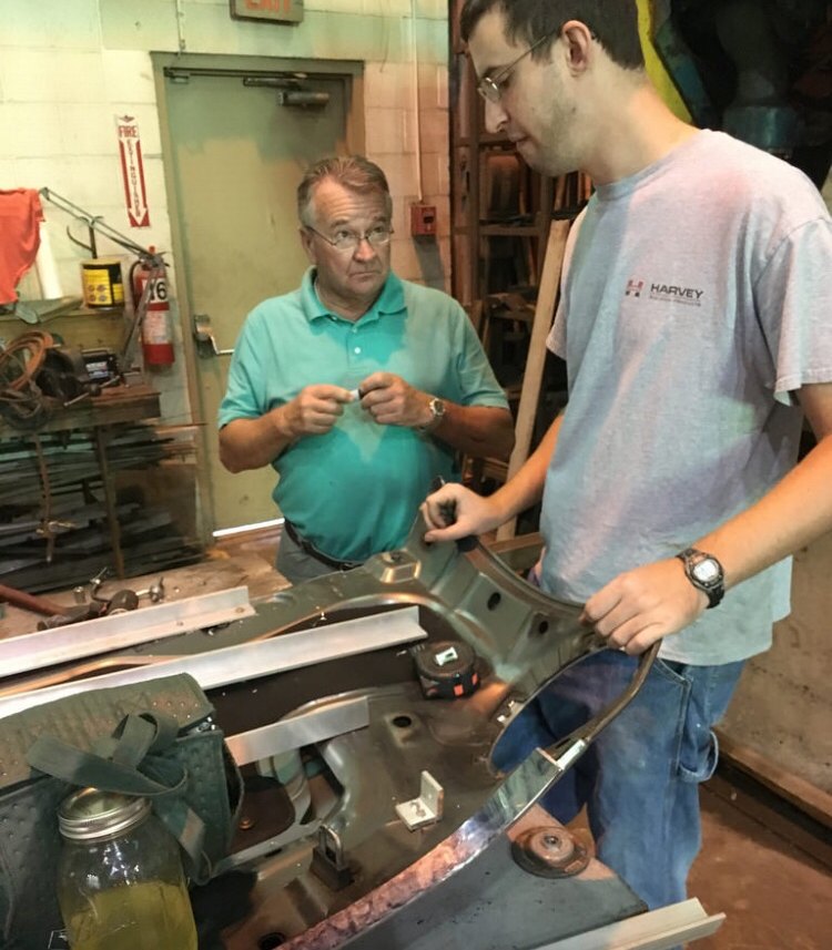 Jack on the left and Alex on the right, working through the details.
